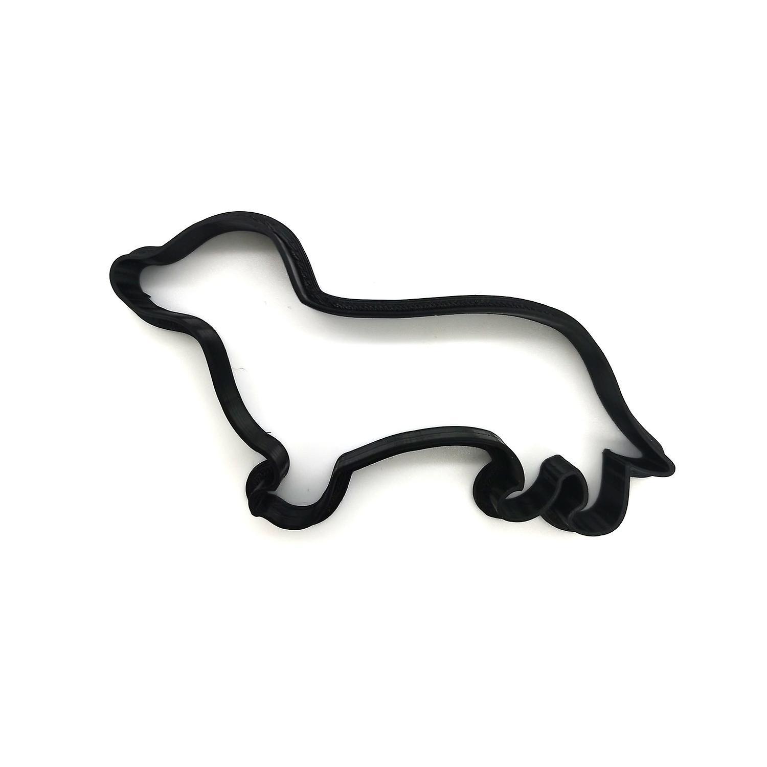 Dachshund dog 8 cm cookie cutter 2 pieces