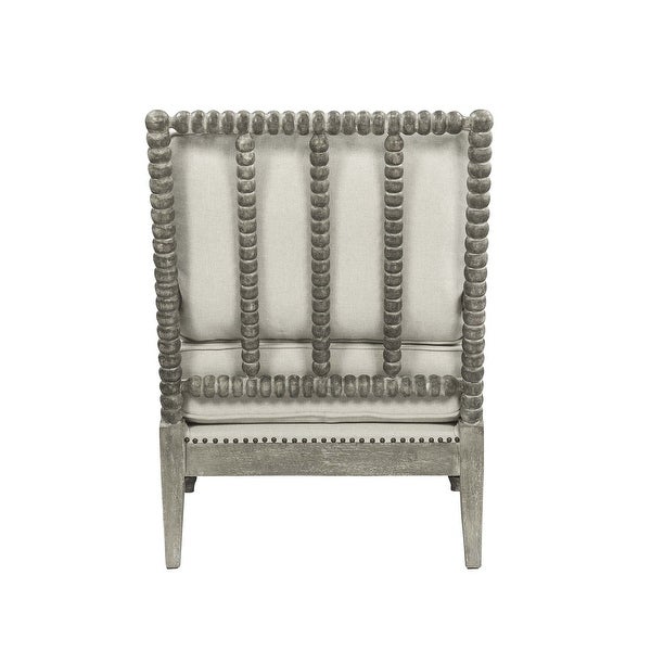 Linen Upholstered Accent Arm Chair