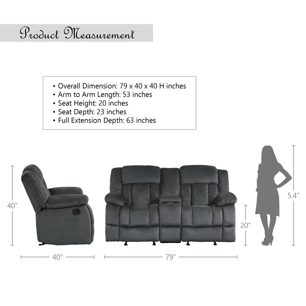 Brooks 2 Piece Reclining Living Room Set