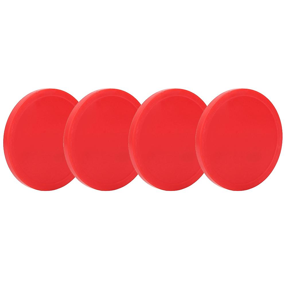 4 Pcs Plastic Air Ice Hockey Pucks Piece Replaceable For Tables Game Equipment(m)