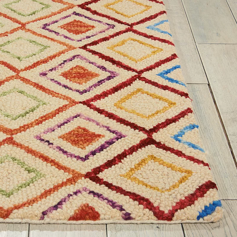 Nourison Vivid Geometric Wool Rug