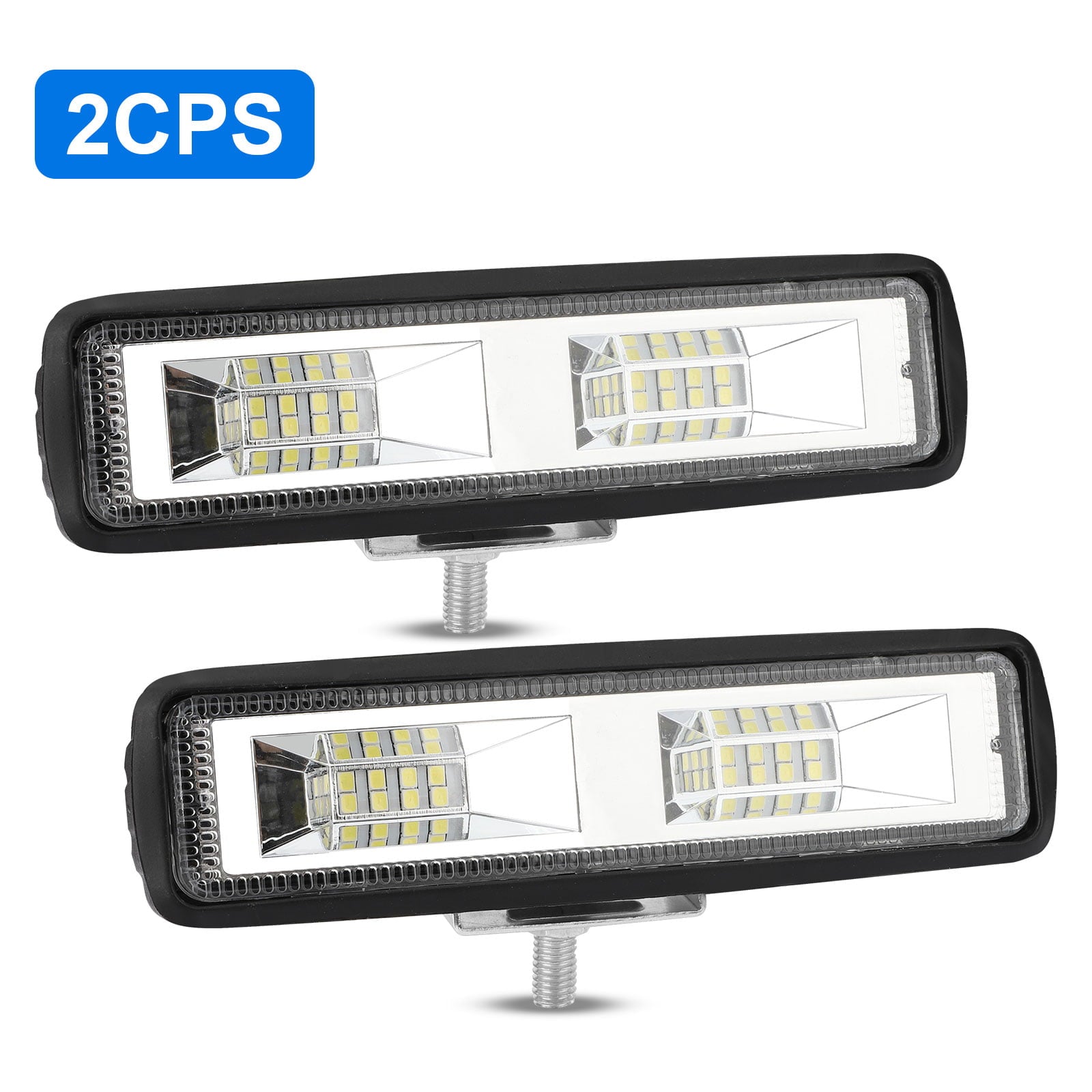 2pcs LED Light Bar for Jeep Truck， TSV 6inch 60W 4800LM Flood Spot Combo Beam LED Bar， LED Driving Lights Boat Lights Super Bright LED Off Road Lights for Trucks ATV UTV