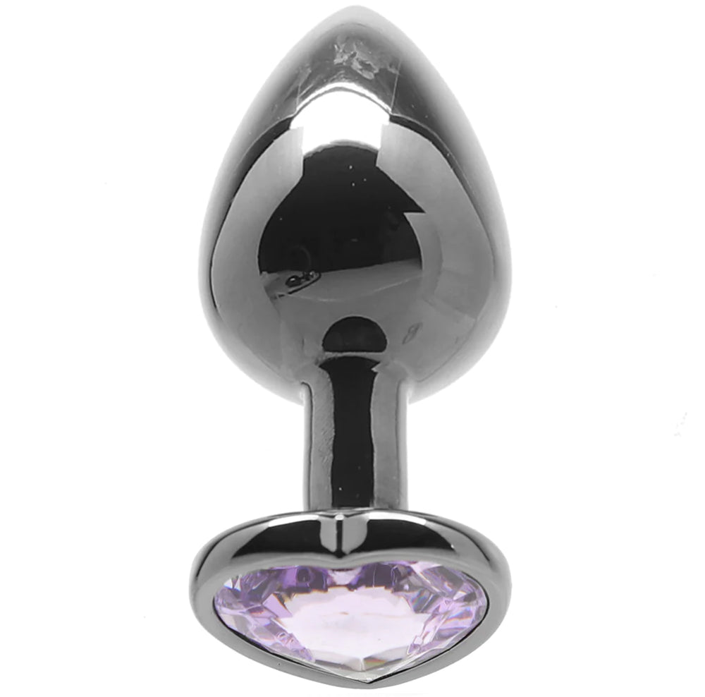 Ouch! Purple Heart Gem Plug in Medium