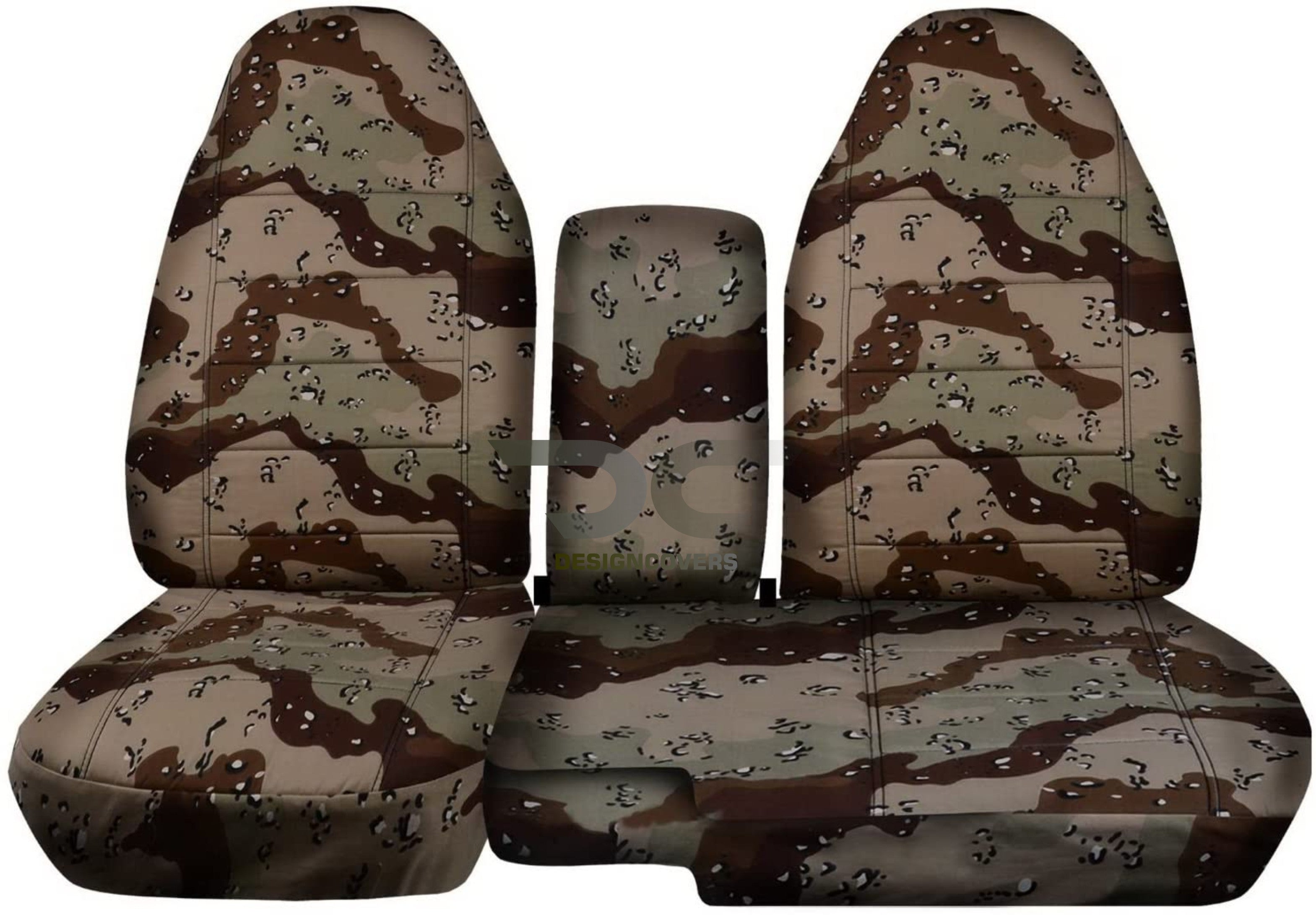 T421-Designcovers Compatible with 2004-2012 Ford Ranger/Mazda B-Series Camo Truck Seat Covers (60/40 Split Bench) w Opening Center Console/Armrest: Camo Desert