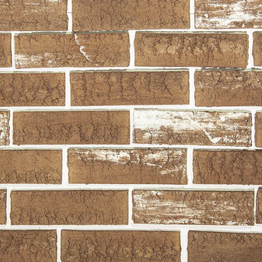 Z-BRICK 8 in. x 0.63 in. x 2.3 in. Mesa Beige Concrete Thin Brick Veneer ZC026205