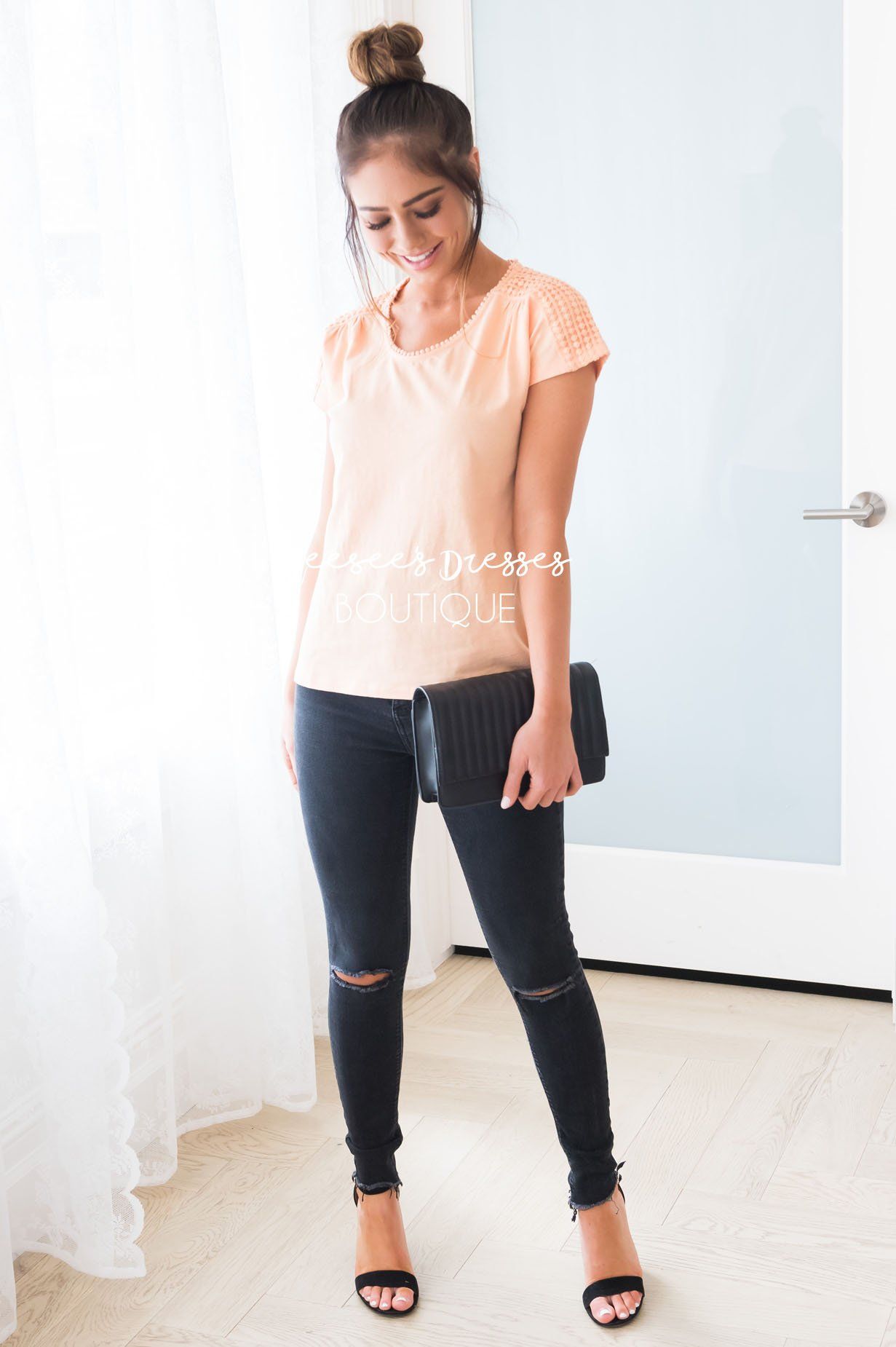 The Crochet Dot Modest Tee