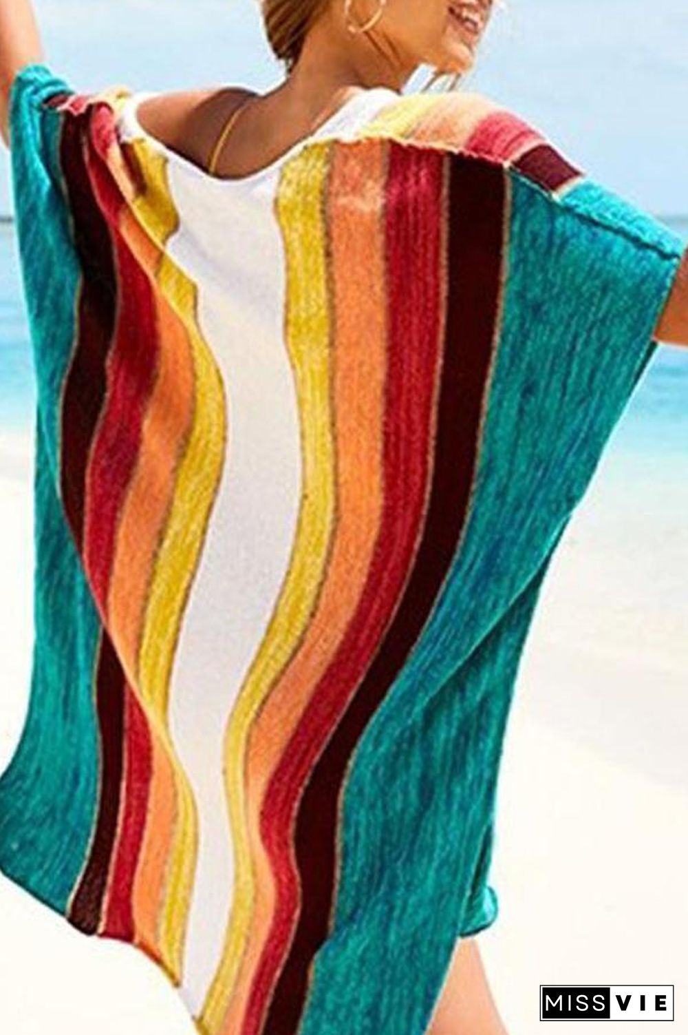 Rainbow Style Crochet Cover-Up