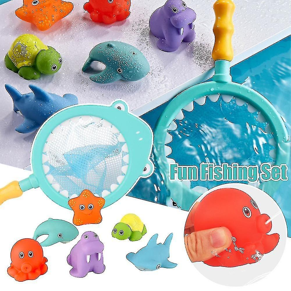 Baby Bath Toy， Toddlers Water Spraying Discoloration Floating Animals， Bathtub Pool Toys， Water Play