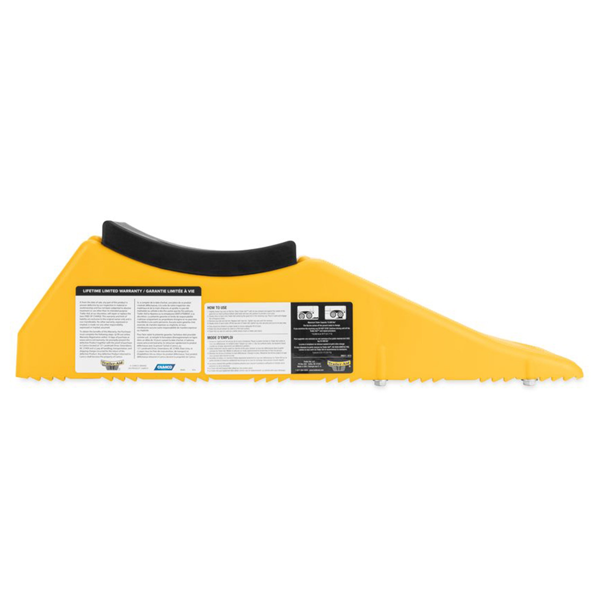 Camco Trailer Aid PLUS Tandem Trailer Tire Changing Ramp with  5.5 Lift, Yellow