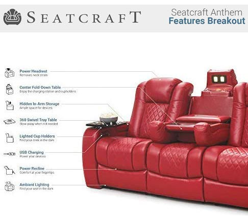 Seatcraft Anthem Home Theater Seating   Contemporary   Theater Seating   by Stargate Cinema  Houzz