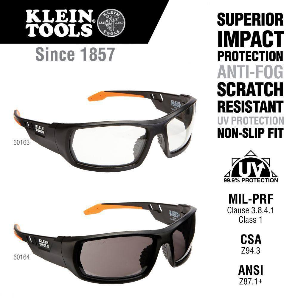 Klein Tools ClearGray Professional Safety Glasses Lens Combo Pack (2-Pairs) 60175R