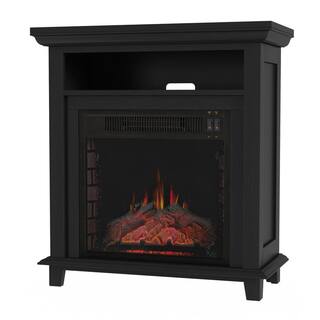 Northwest 32 in. Freestanding Electric Fireplace TV Stand in Black HW0200152