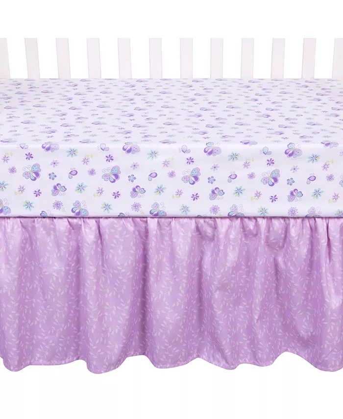 Trend Lab Sammy and Lou Butterfly Meadow 4 Piece Crib Bedding Set