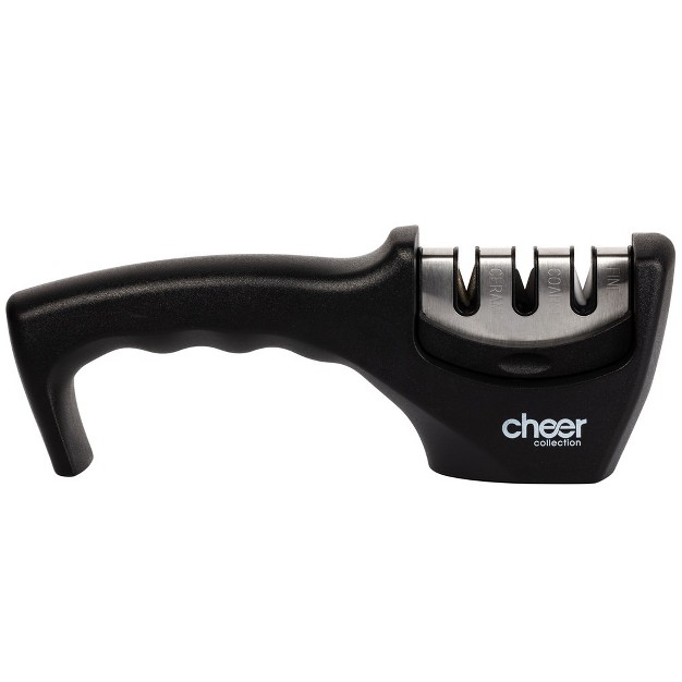 Cheer Collection Professional 3 step Kitchen Knife Sharpener