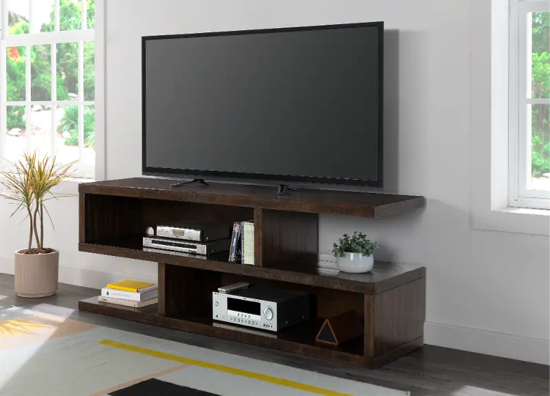 Lexington Contemporary 70 Inch Dark Mocha TV Console