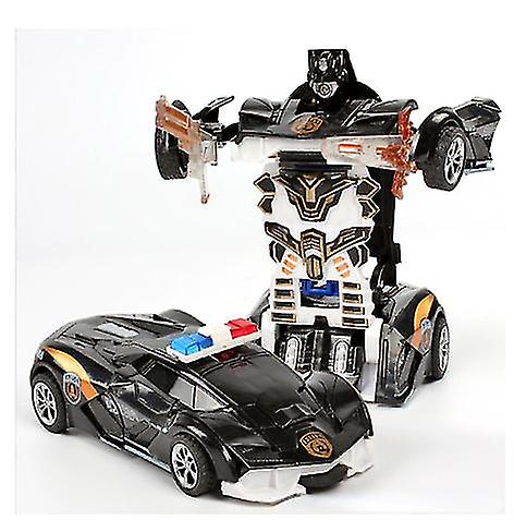 One-key Deformation Car Toys Automatic Transform Robot Plastic Model Car Funny Diecasts Toy Boys Amazing Gifts Kid Toy