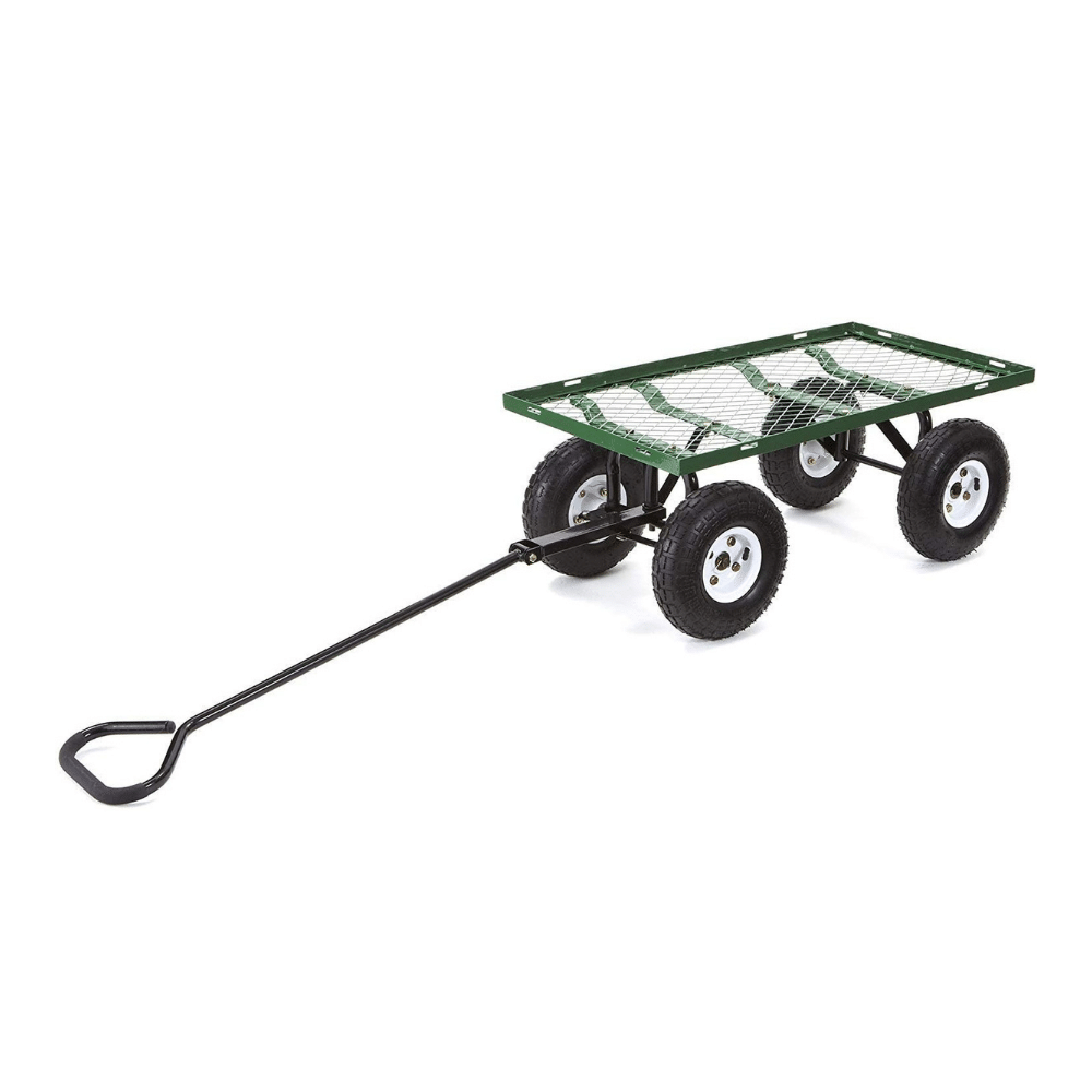 Gorilla Carts GOR400 400 Pounds Steel Mesh Garden Cart with 10-Inch Tires