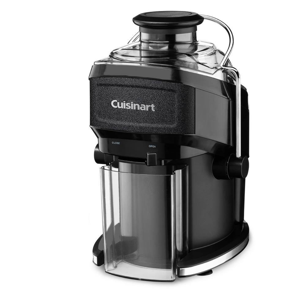 Cuisinart Compact 16 fl. oz. Black Masticating Juicer with Recipe Booklet and Cleaning Brush CJE-500