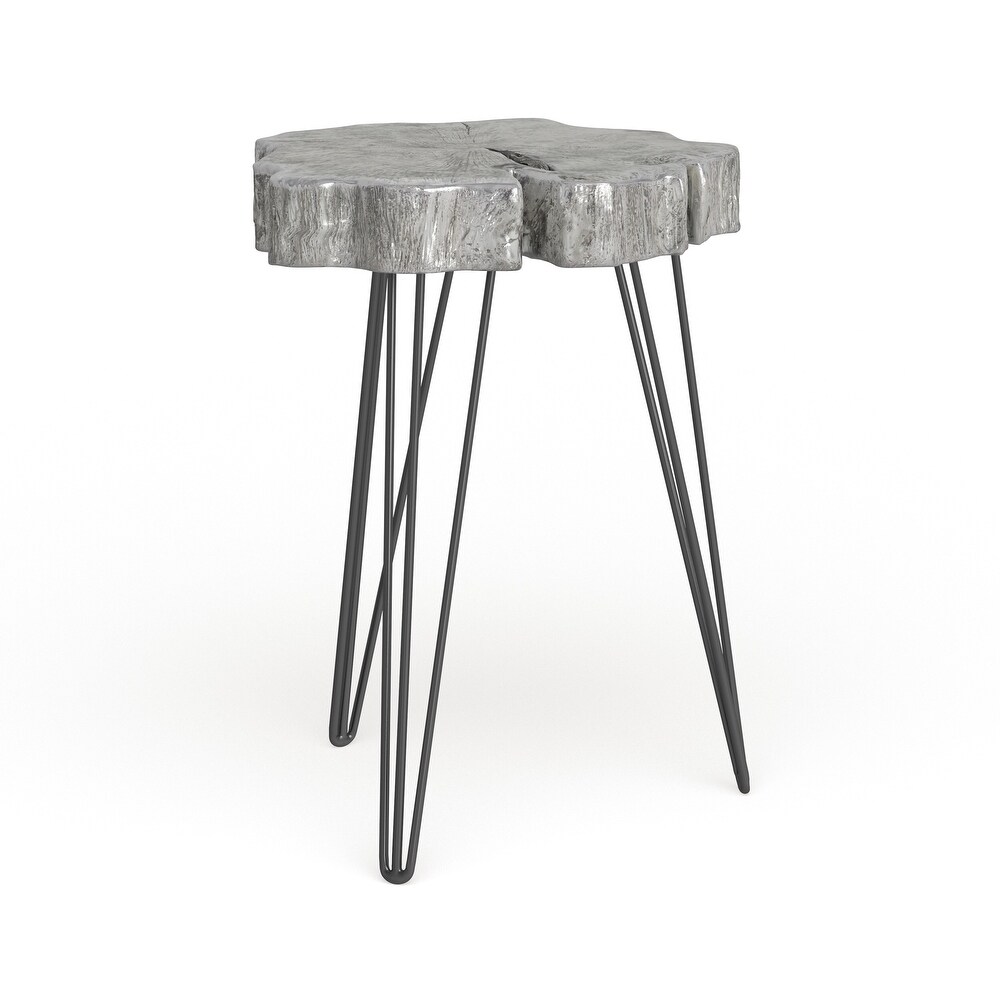 Polystone Modern Accent Table 26 x 19 x 19