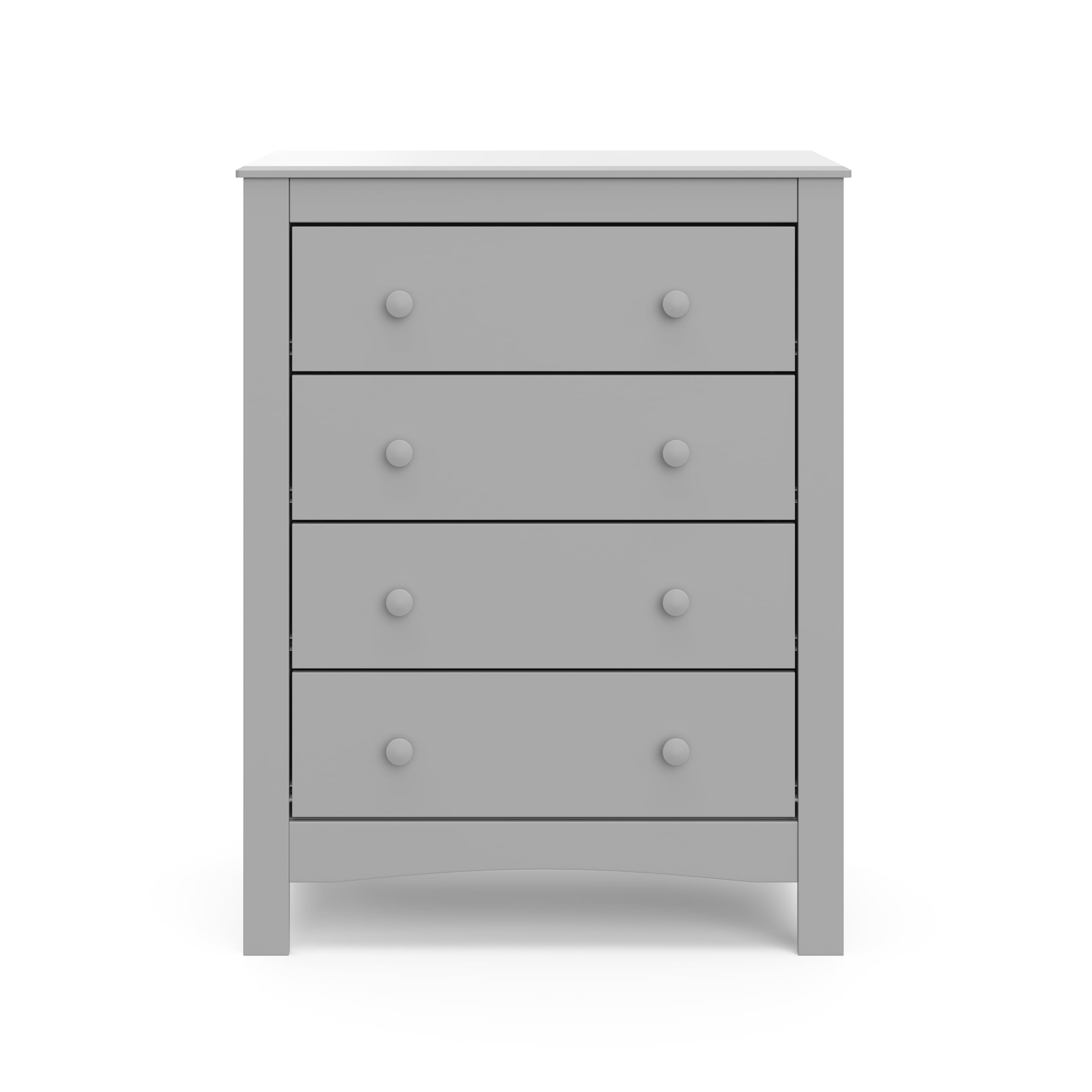 Graco Noah 4 Drawer Modern Vertical Dresser, Pebble Gray