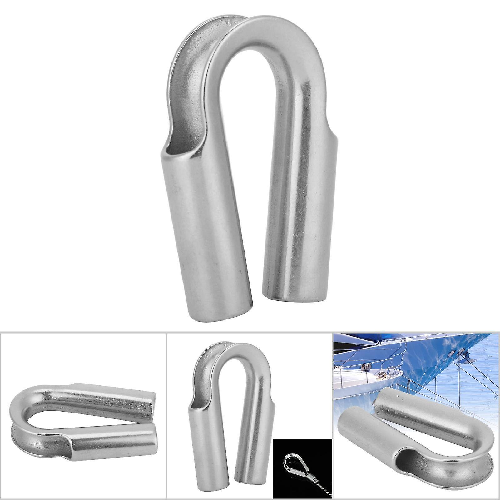 304 Stainless Steel Tube Thimble For Winch Rope Boating Accessories(12mm 1pcs)