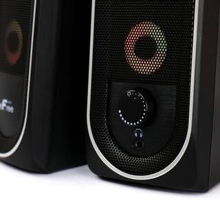 BEFREE SOUND 2.0 Computer Gaming Speakers with LED RGB Lights 985117831M