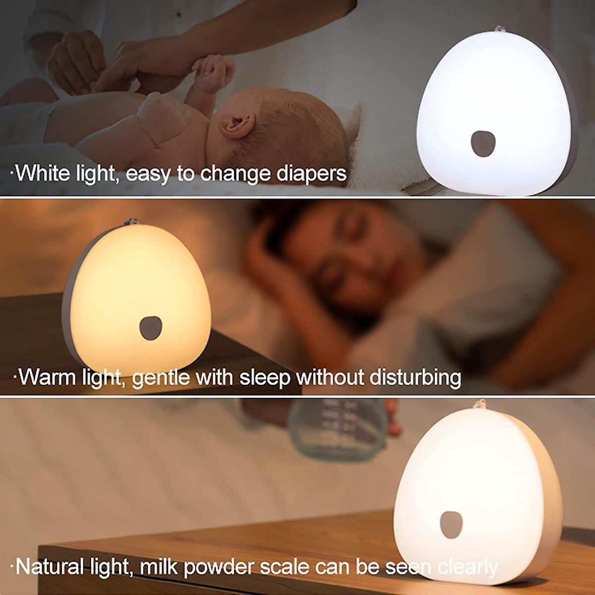 Baby Night Light Kids Lamp， Usb Rechargeable Led Night Light， Rgb Color-changing Touch Control Night Lamp， Breastfeeding Nightlight