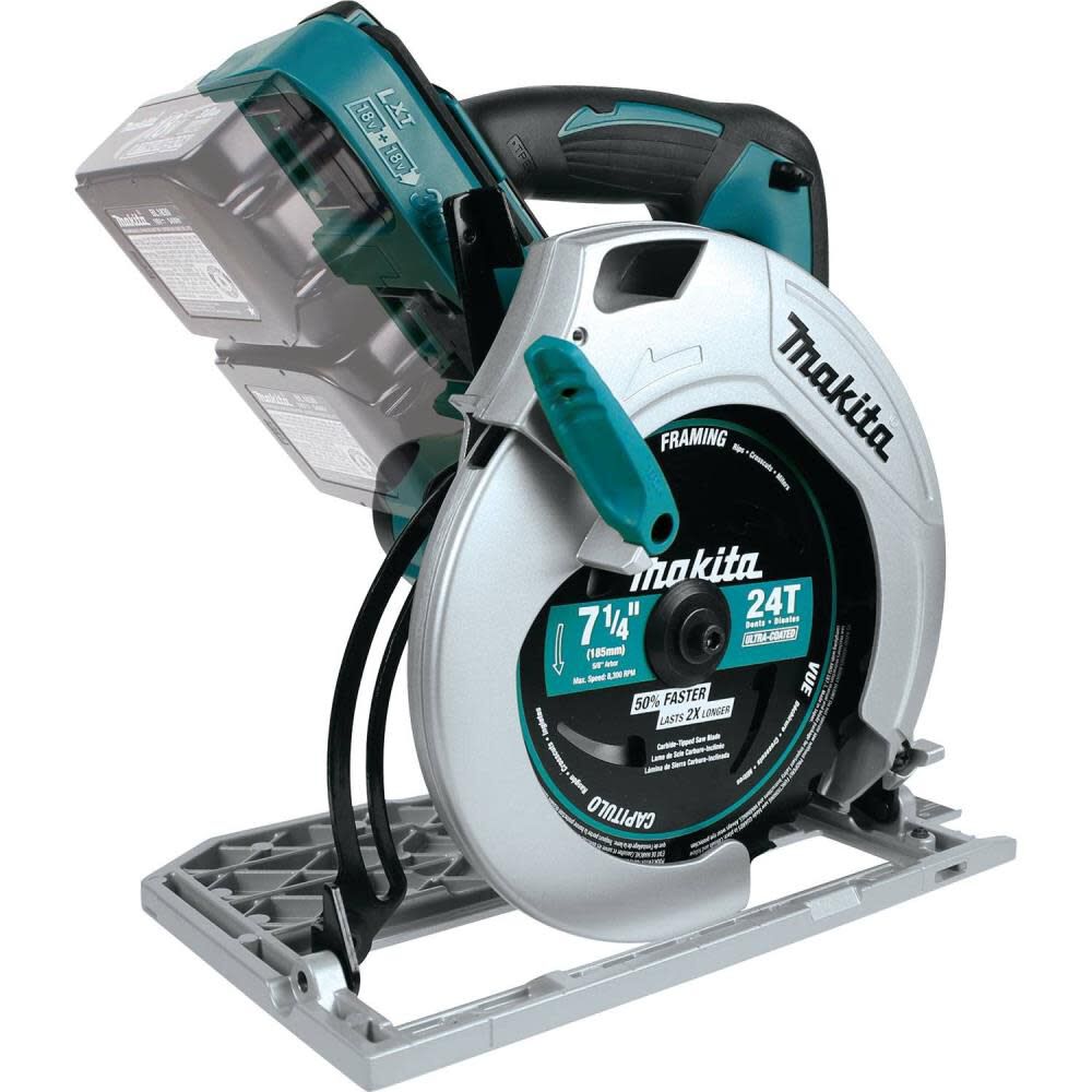 Makita 18V X2 LXT Lithium-Ion (36V) Cordless 7-1/4 In. Circular Saw (Tool Only) XSH01Z from Makita