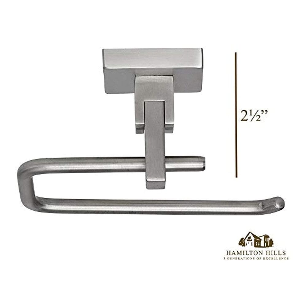 Modern Flat Brushed Nickel Bathroom Accessories