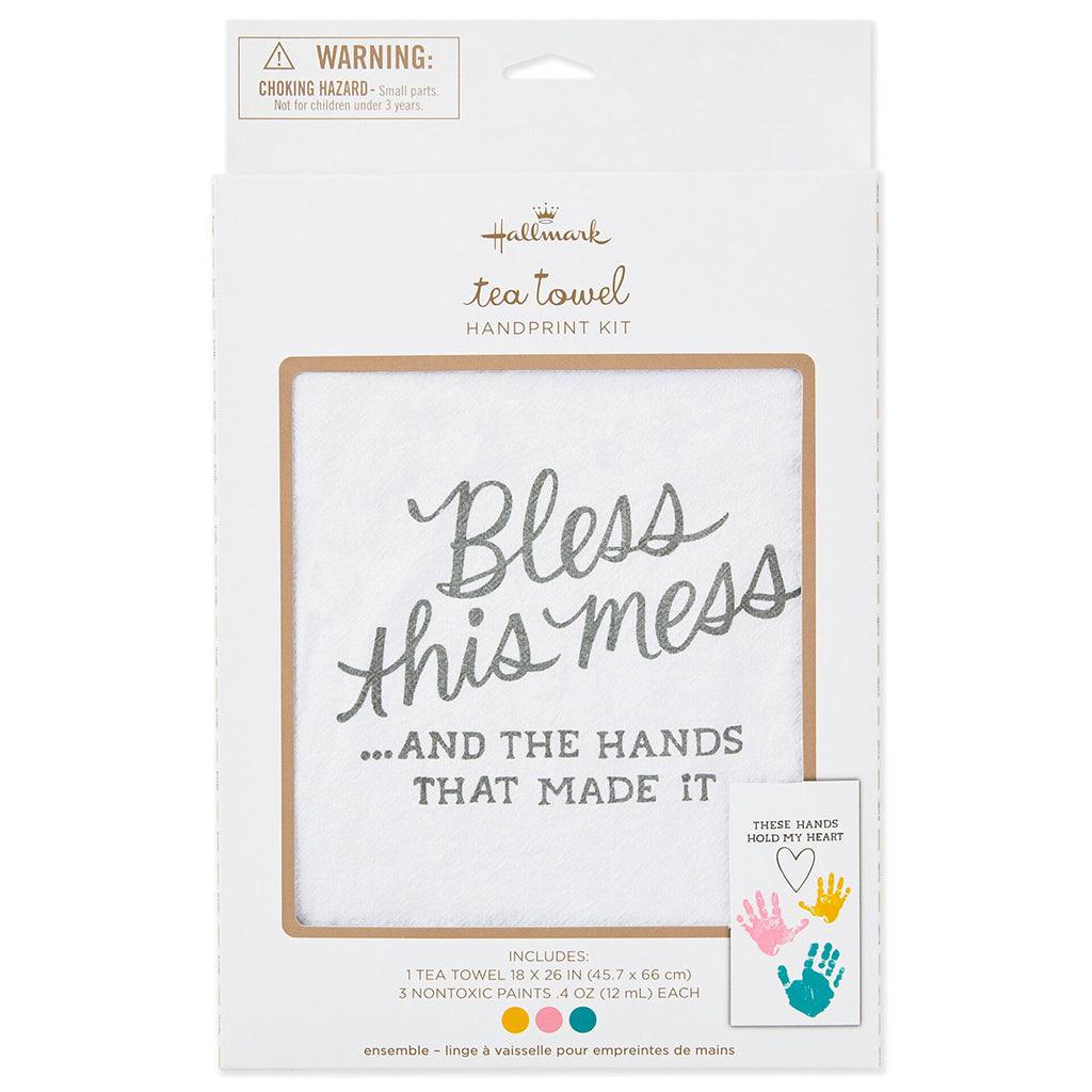 Hallmark  Bless This Mess Tea Towel Handprint Kit