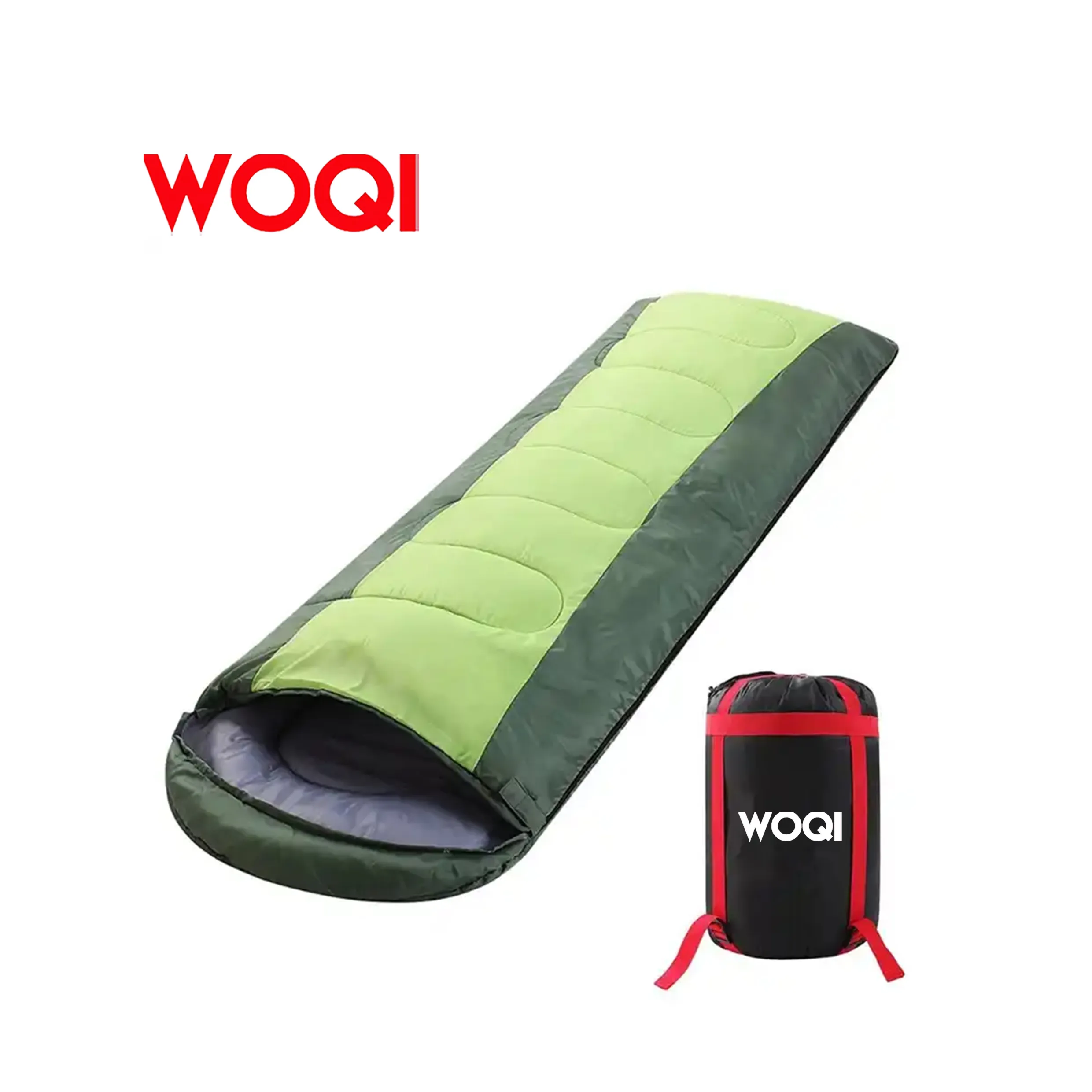 Woqi Comfort Lightweight Portable  Easy to Compress  Envelope Sleeping Bags with Compression Bag