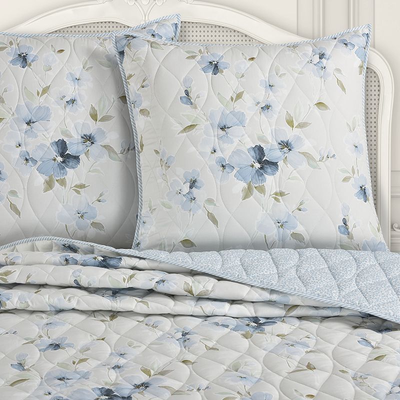 Five Queens Court Cecile Floral Quilt or Quilted Sham