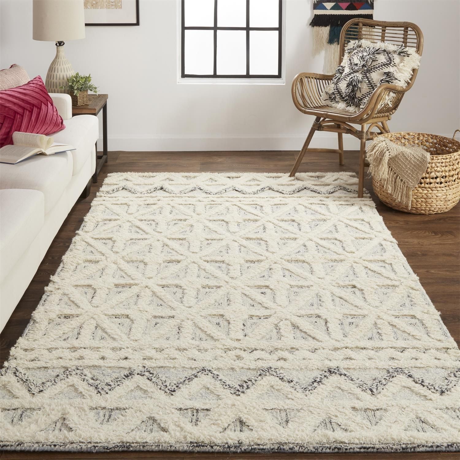 Elika Hand Tufted Ivory Rug by BD Fine