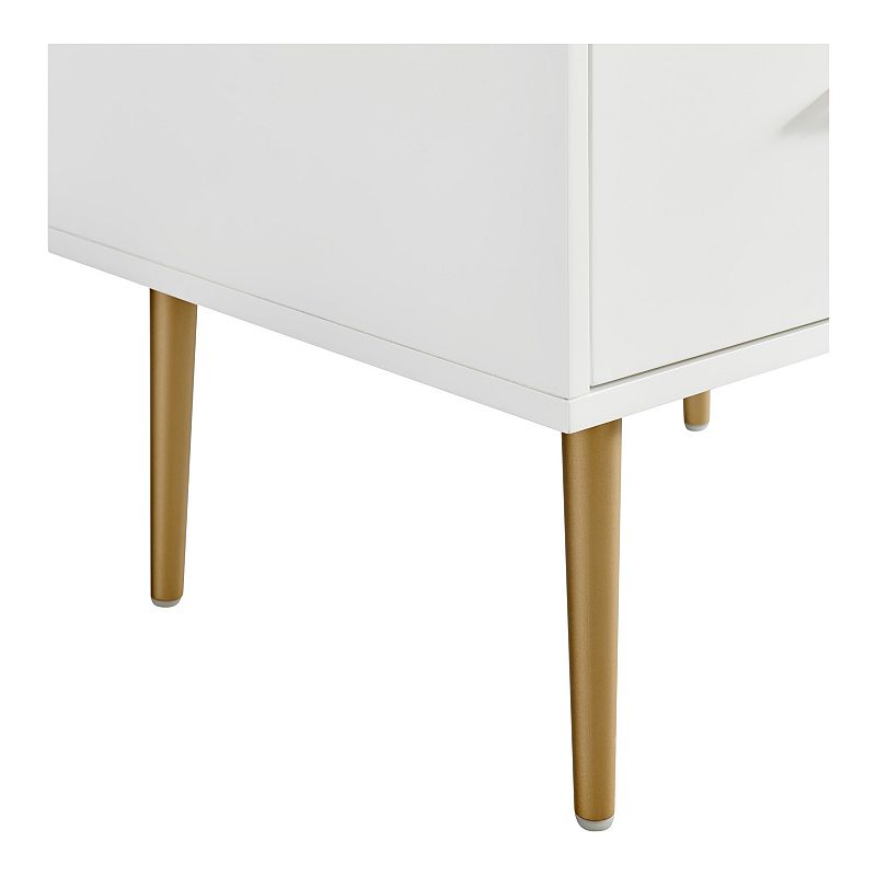 Linon Gloria Two Drawer Nightstand