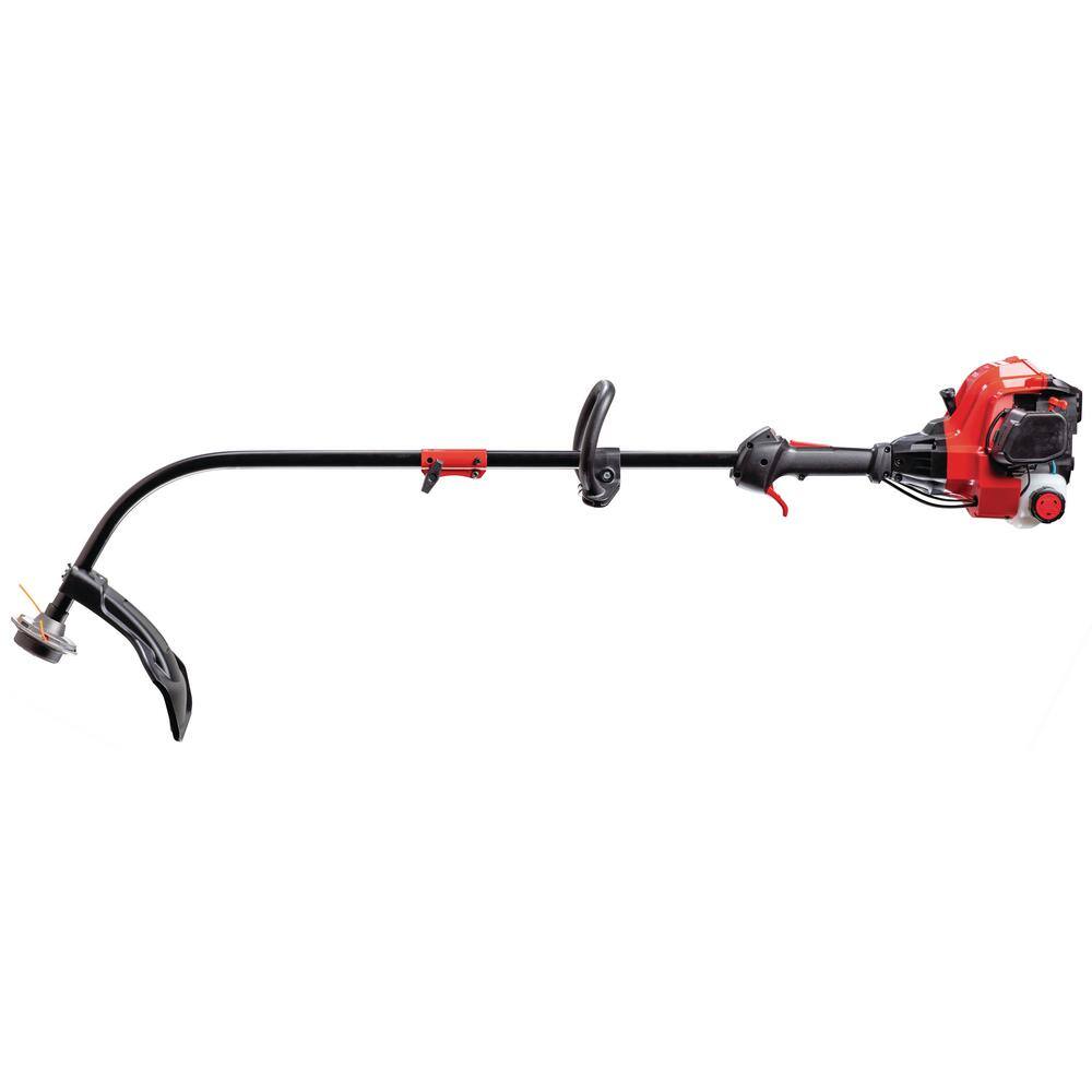 Troy-Bilt 25 cc Gas 2-Stroke Curved Shaft Trimmer with Attachment Capabilities TB25CH