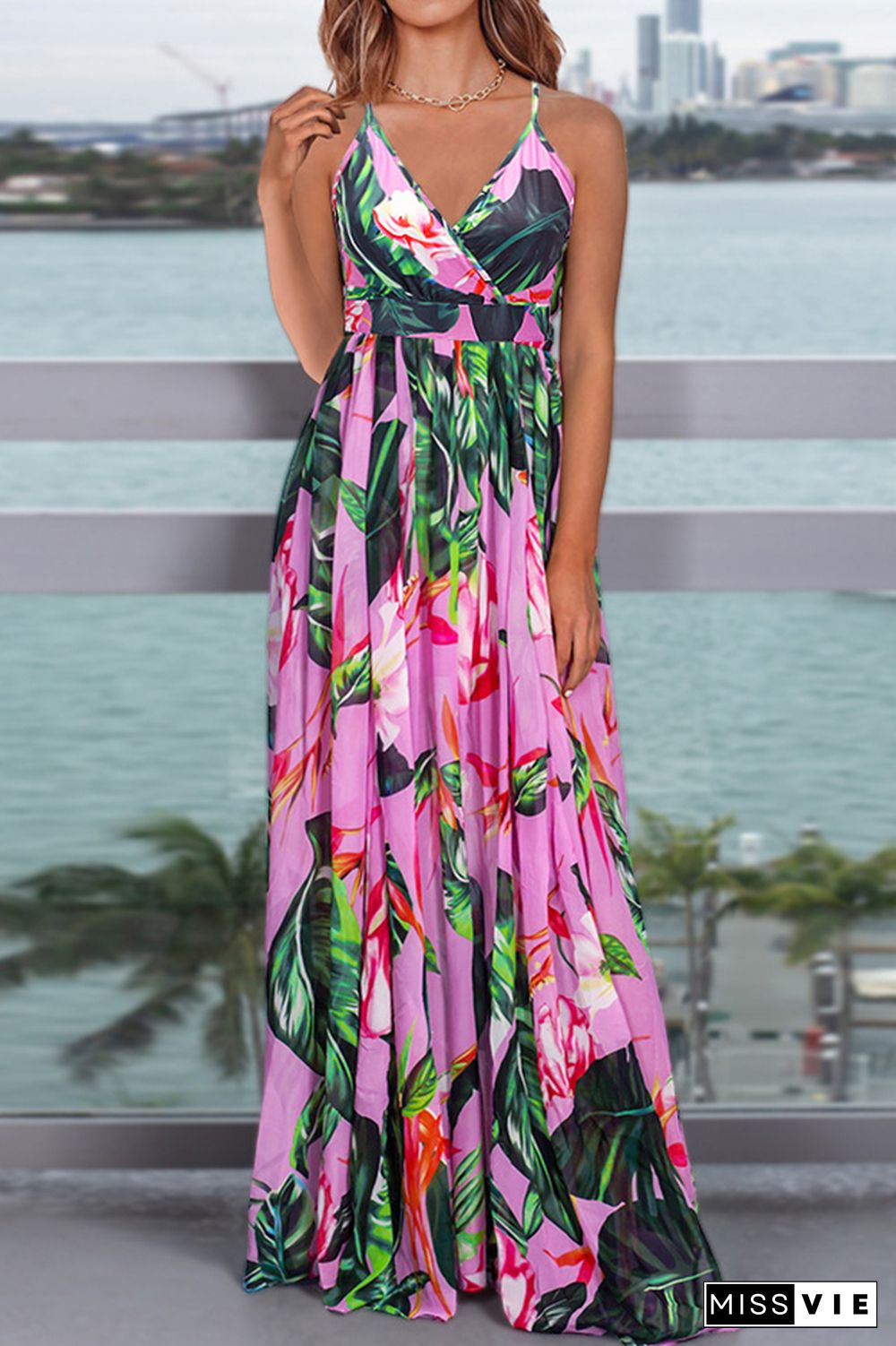 Floral Slip Maxi Dress Wholesale