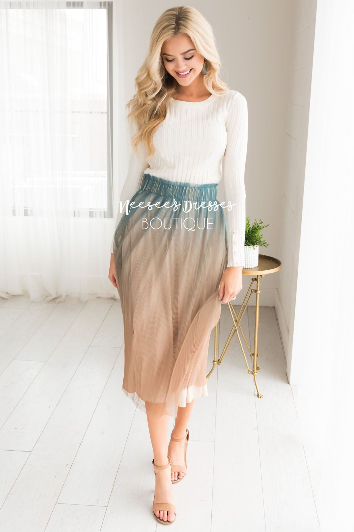 Follow Your Heart Ombre Tulle Skirt