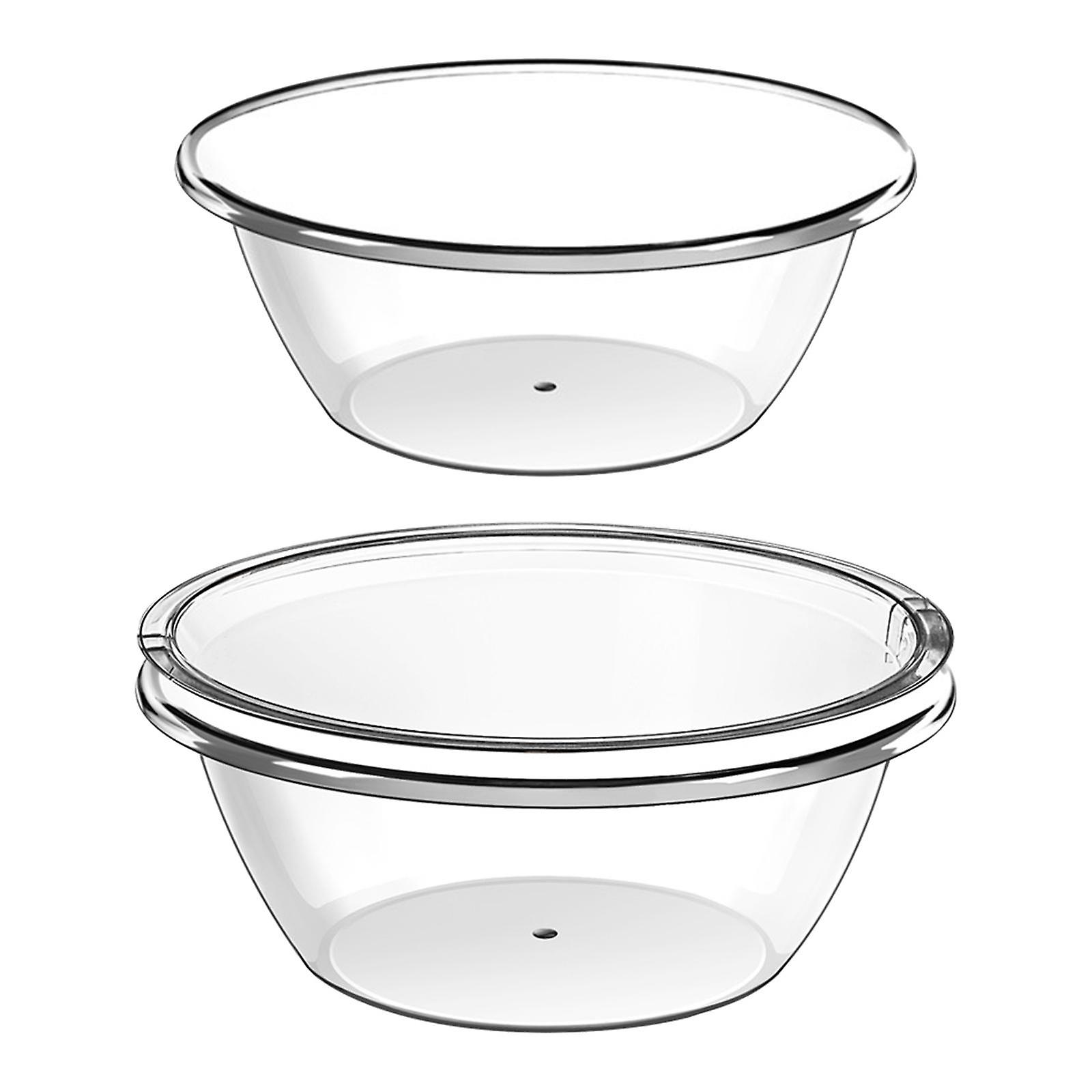 Transparent Serving Bowl Food Salad Bowl For Fruit Salads Steamed Vegetables Small Medium Bowls Lids