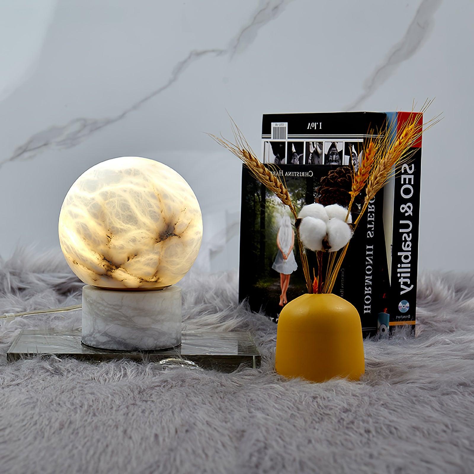 Marble Ball Table Lamp