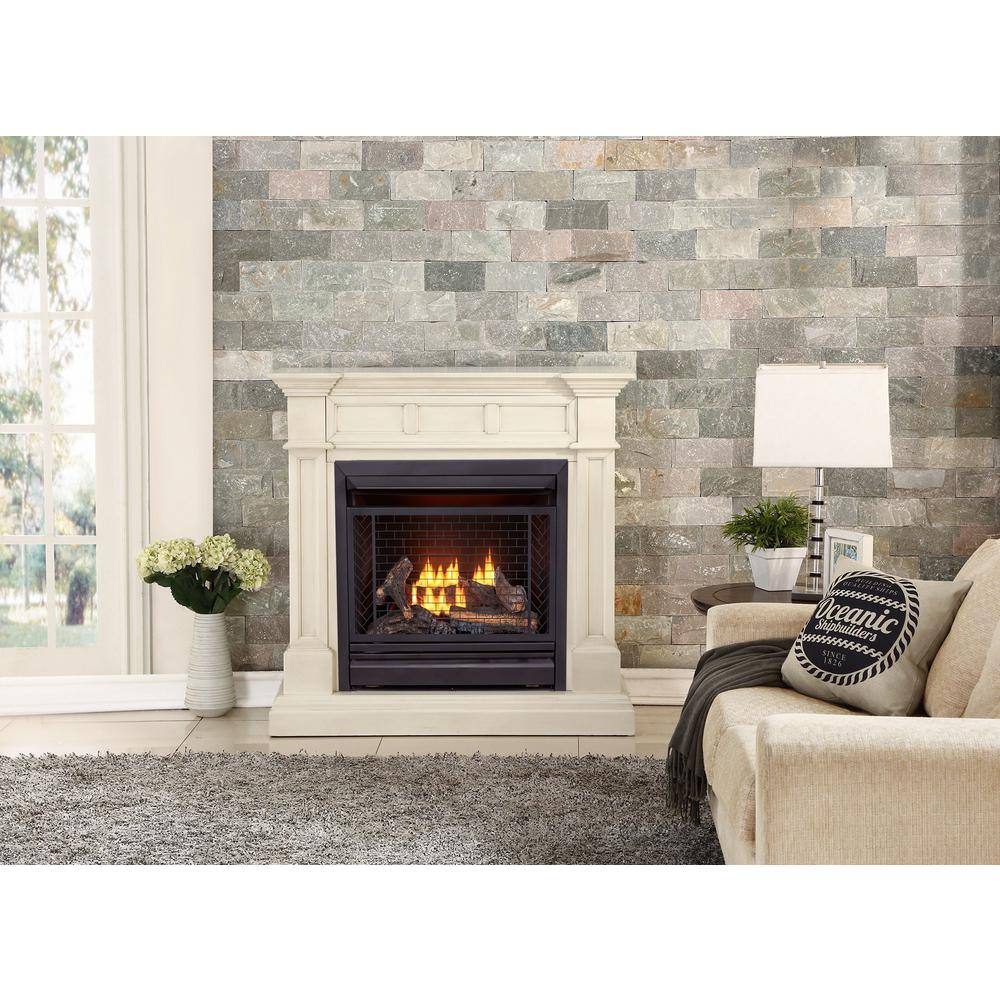 BLUEGRASS LIVING 26000 BTU Vent Free Natural Gas Fireplace System - Remote Control B300RTN-2-AW