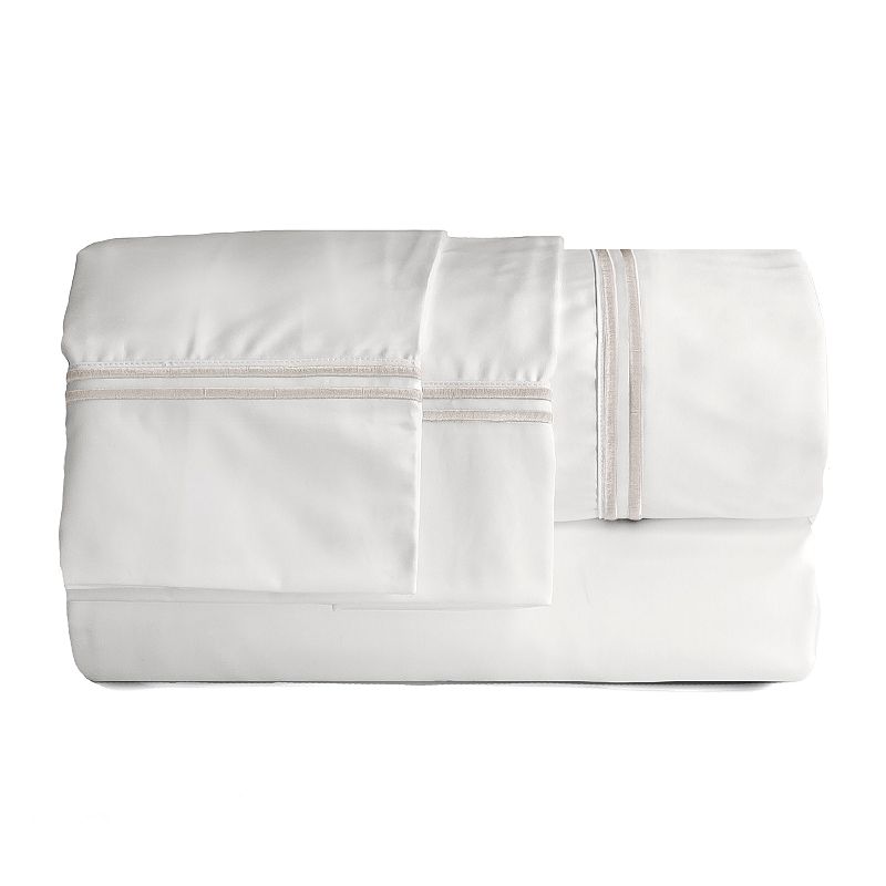 Hotel Peninsula Embroidered Stripe Sheet Set