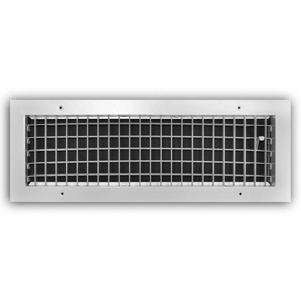 Everbilt 20 in. x 6 in. Adjustable 1-Way Aluminum WallCeiling Register EA210VM20X06