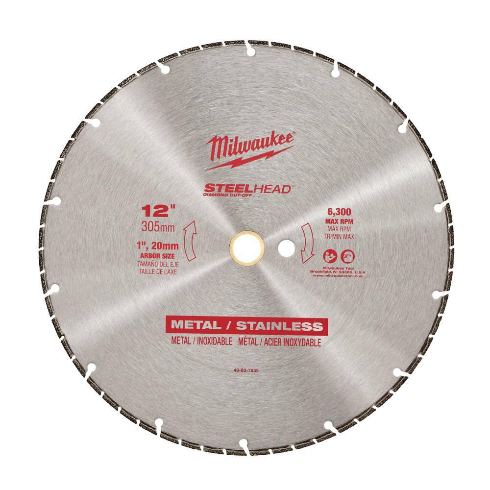 MW 12 in. Steelhead Diamond Cut Off Blade 49-93-7835