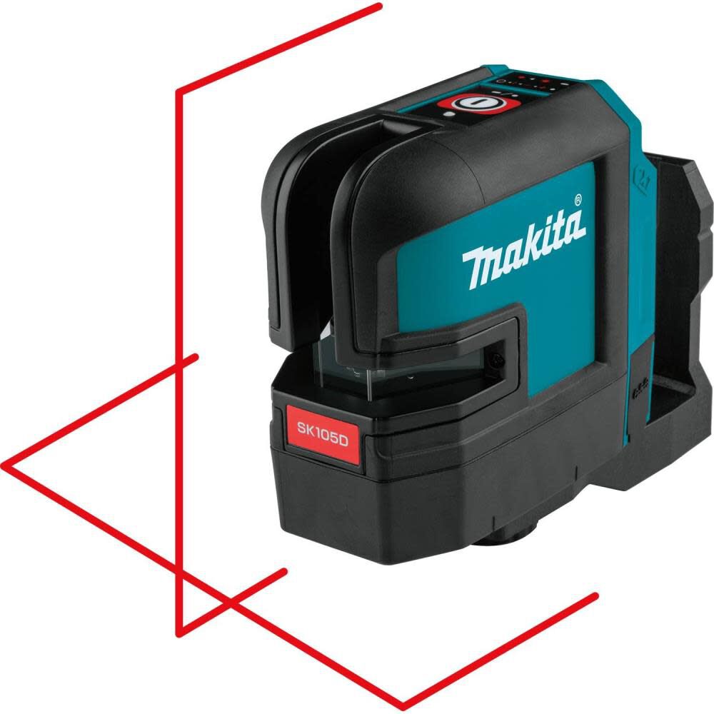 Makita 12V Max CXT Self-Leveling Cross-Line Red Beam Laser Bare Tool SK105DZ from Makita