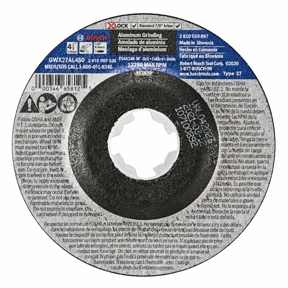 Bosch Metal Grinding Abrasive Wheel 4 1/2