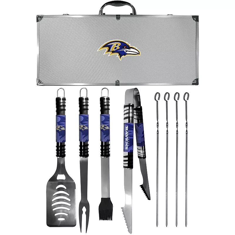 Baltimore Ravens Tailgater 8-Piece BBQ Grill Set