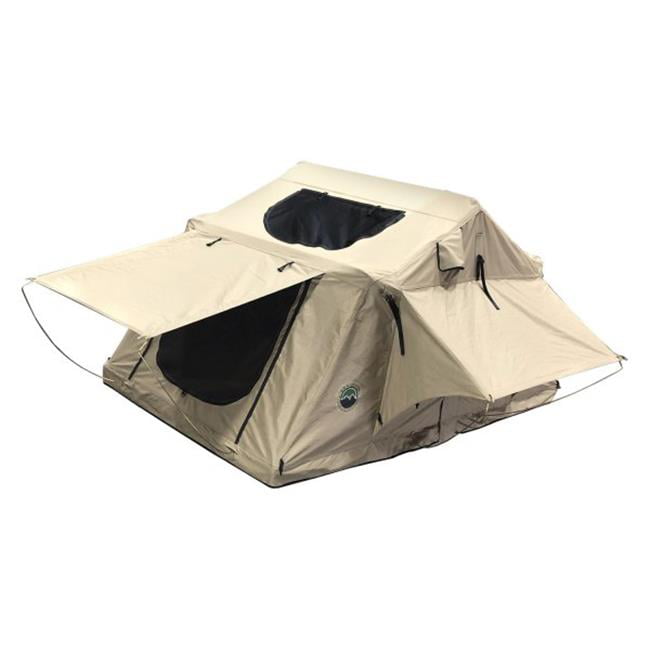 Overland Vehicle Systems 18119933 56.5 x 94.5 x 50.25 in. TMBK Khaki Roof Top Tentand#44; Tan