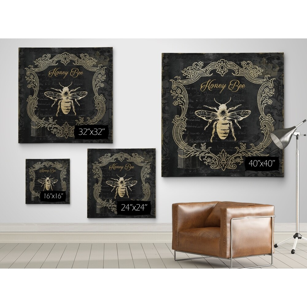 Royal Honey Bee II   Premium Gallery Wrapped Canvas   4 Sizes Available