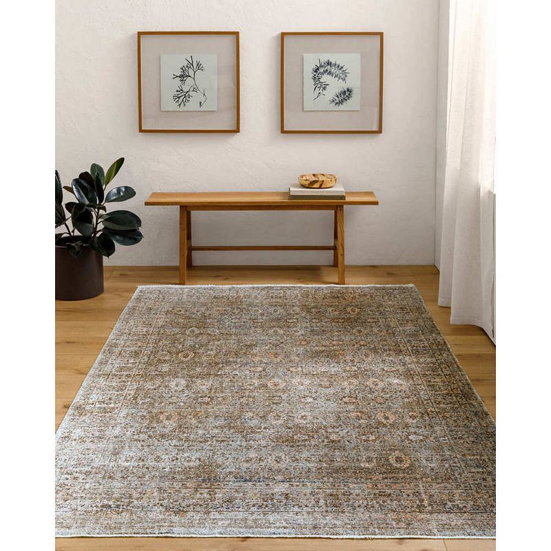 Moshe Traditional Washable Area Rug