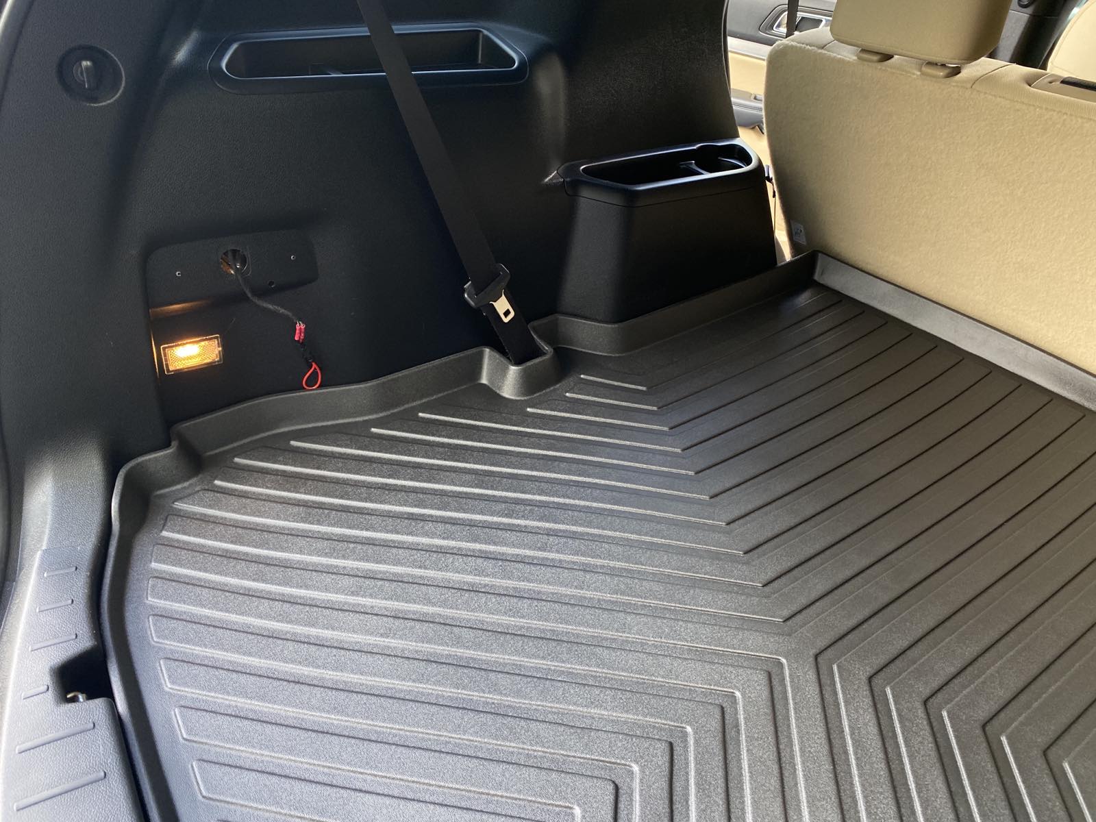 Laser measured Trunk Cargo Rubber Tray Liner for Ford Explorer 2011 - 2019